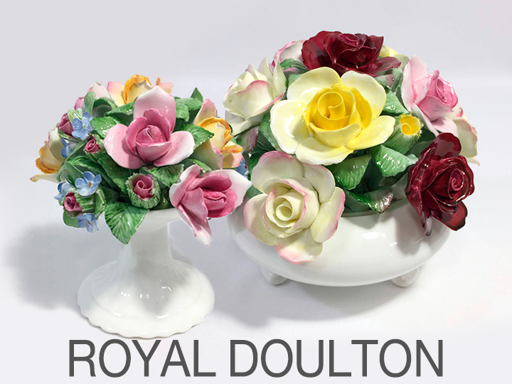 最高の品質 英国製陶花バラ ROYAL STRATFORD 8本 ロイヤルダルトン2本 