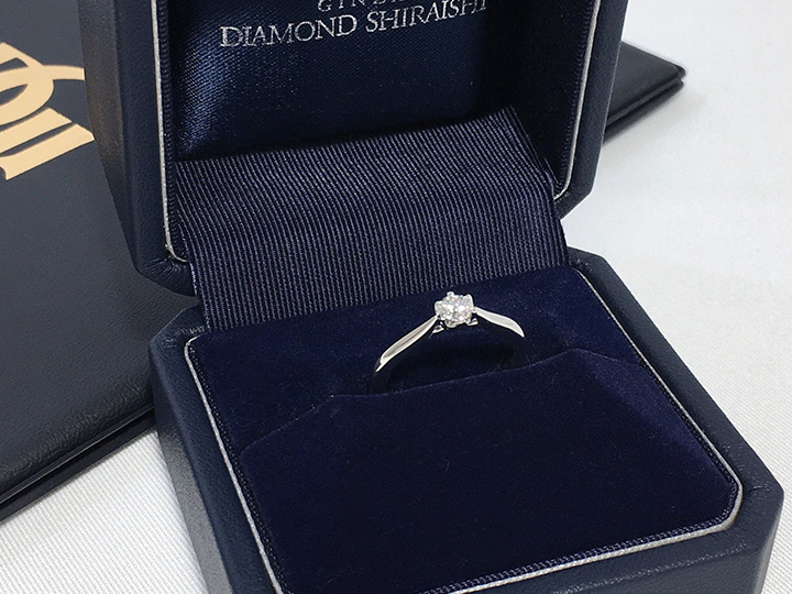 ダイヤモンド買取事例：ダイヤモンドシライシ 婚約指輪